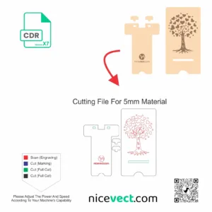 Image 2 Phone Stand Design For Couple Premium CDR File for Laser Cut